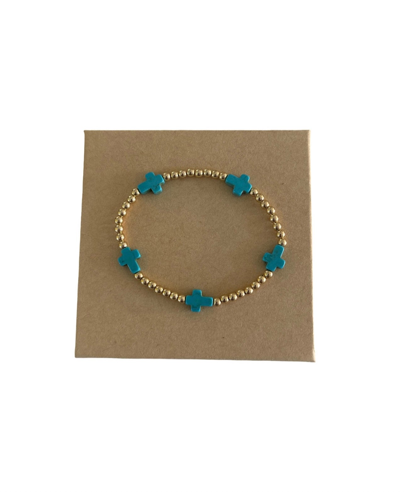 (Copy) Statement 3mm 14k gold filled Cross bracelet
