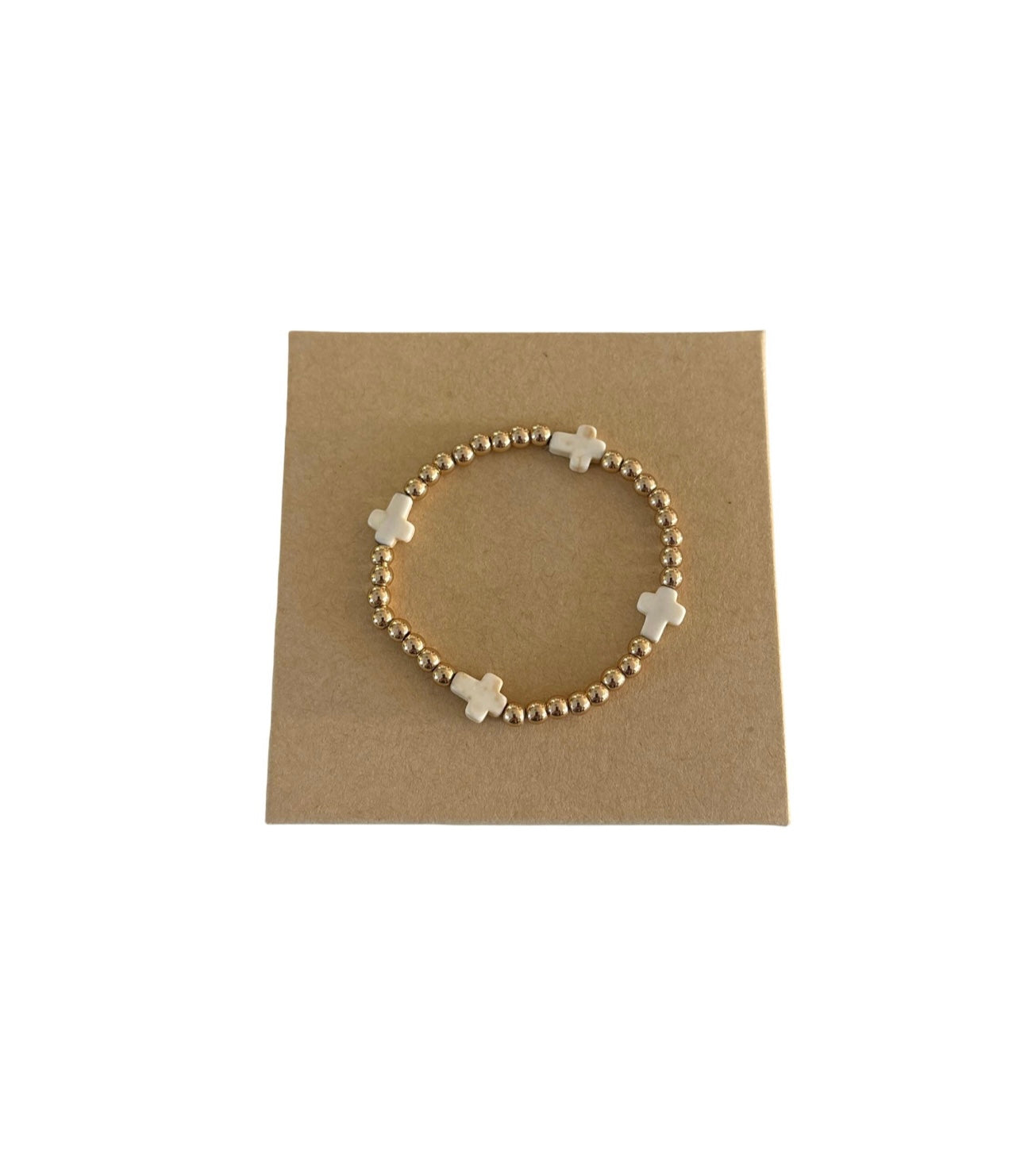 (Copy) Statement 3mm 14k gold filled Cross bracelet